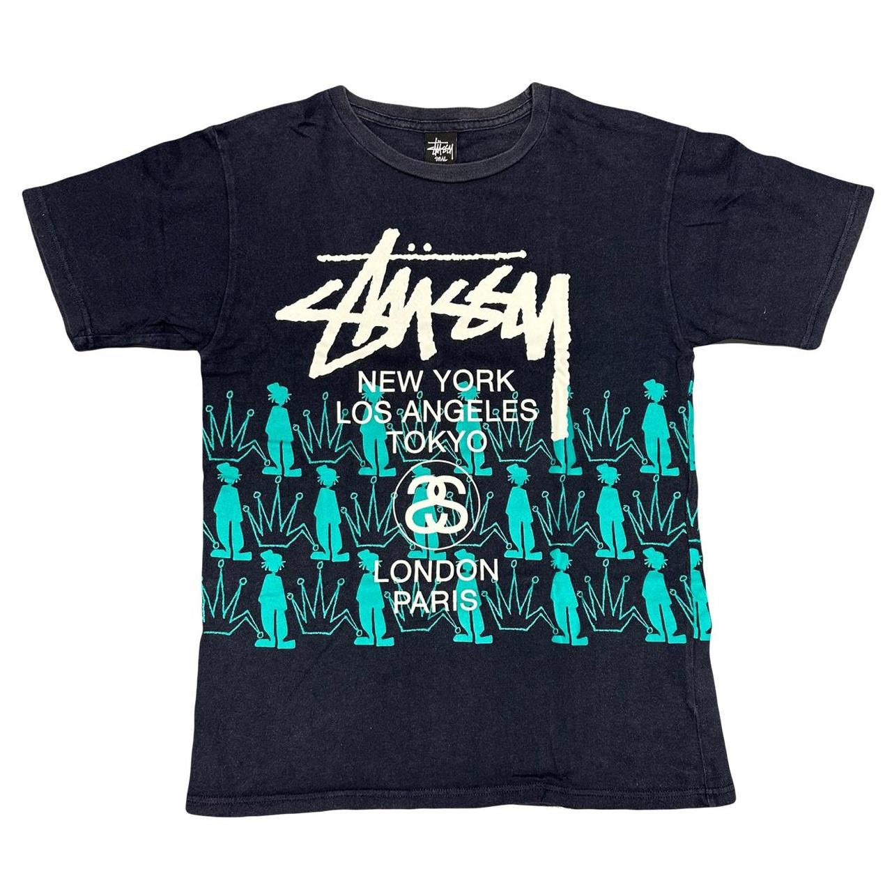 Stüssy Spellout T-Shirt In Navy ( S ) - 1036 Emporium