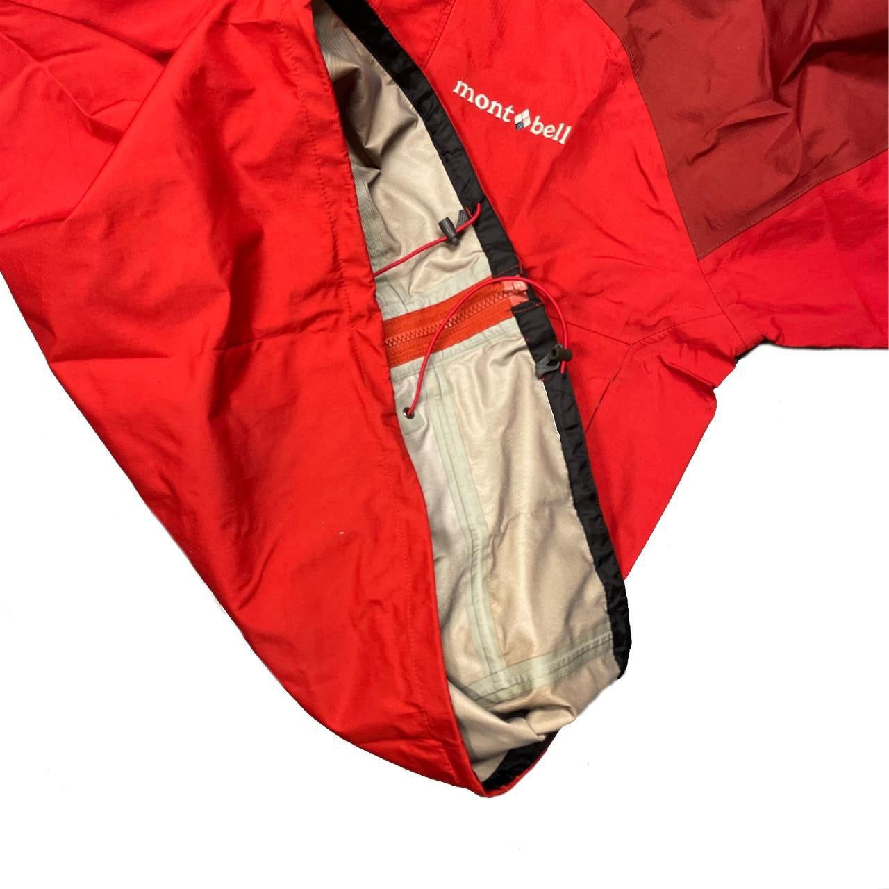 Montbell Waterproof Windbreaker Jacket In Red ( S ) - 1036 Emporium
