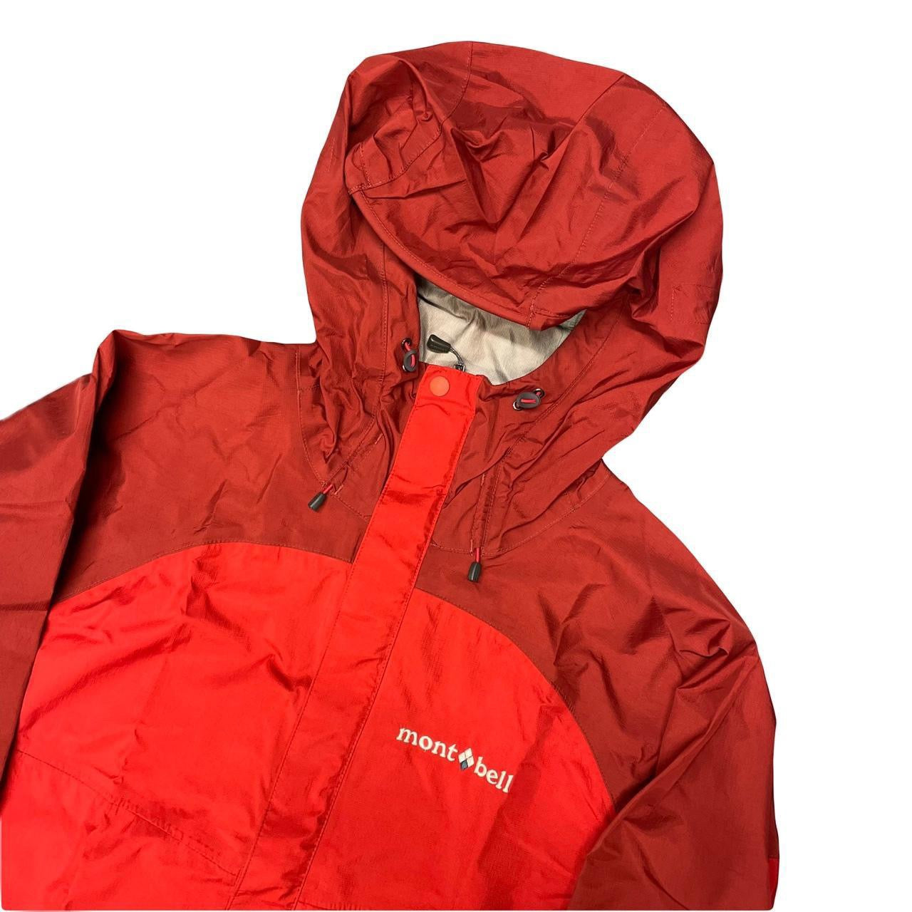 Montbell Waterproof Windbreaker Jacket In Red ( S ) - 1036 Emporium