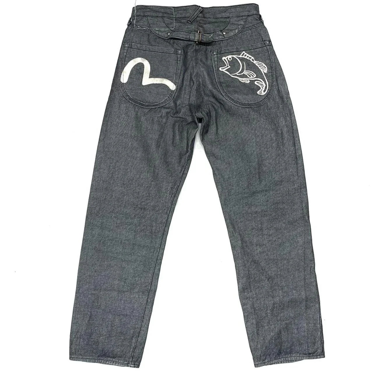 Evisu Yamane Selvedge Jeans With Daicock & Fish Embroidery ( W30 ) - 1036 Emporium