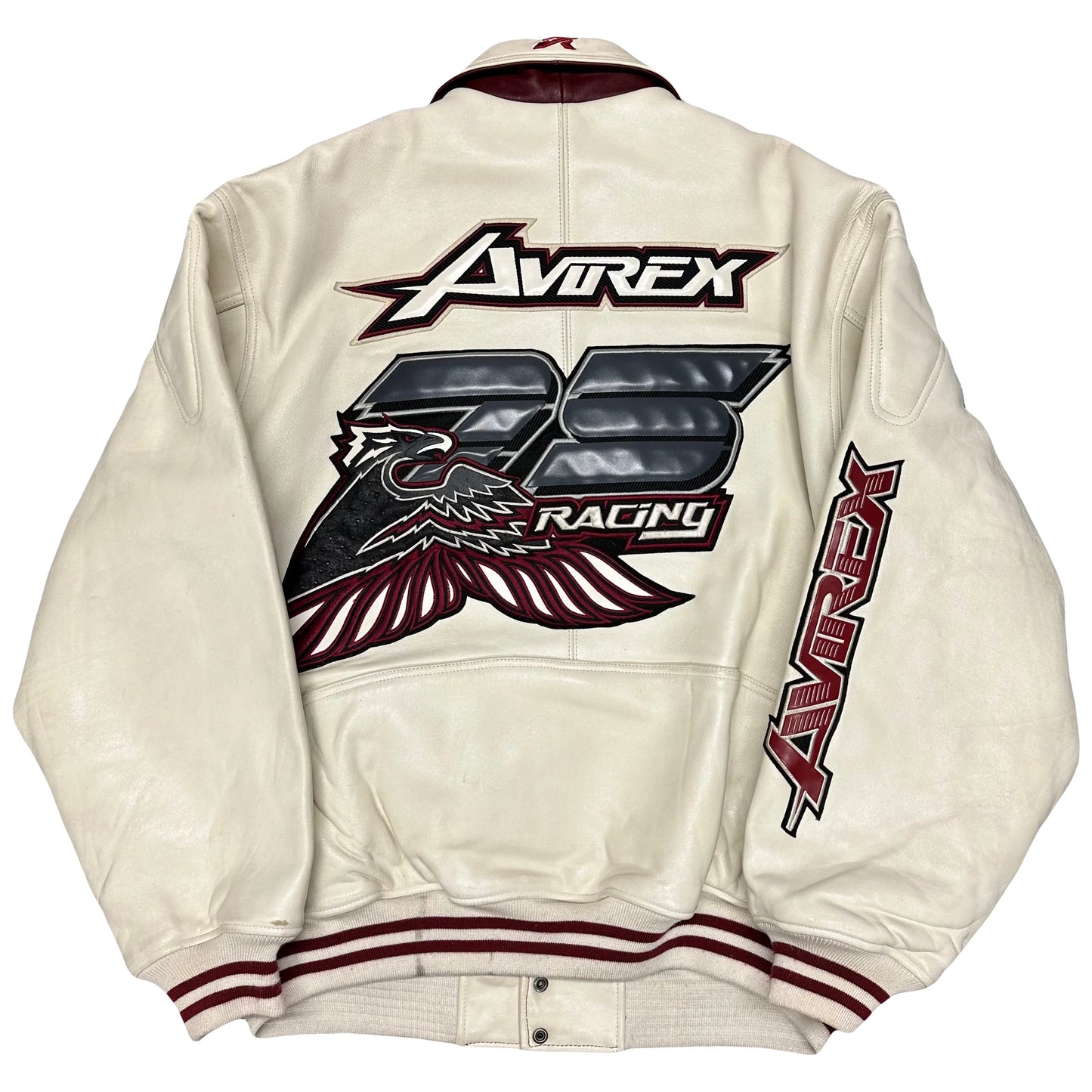 ARCHIVE Avirex Racing Leather Jacket ( XXL ) - 1036 Emporium