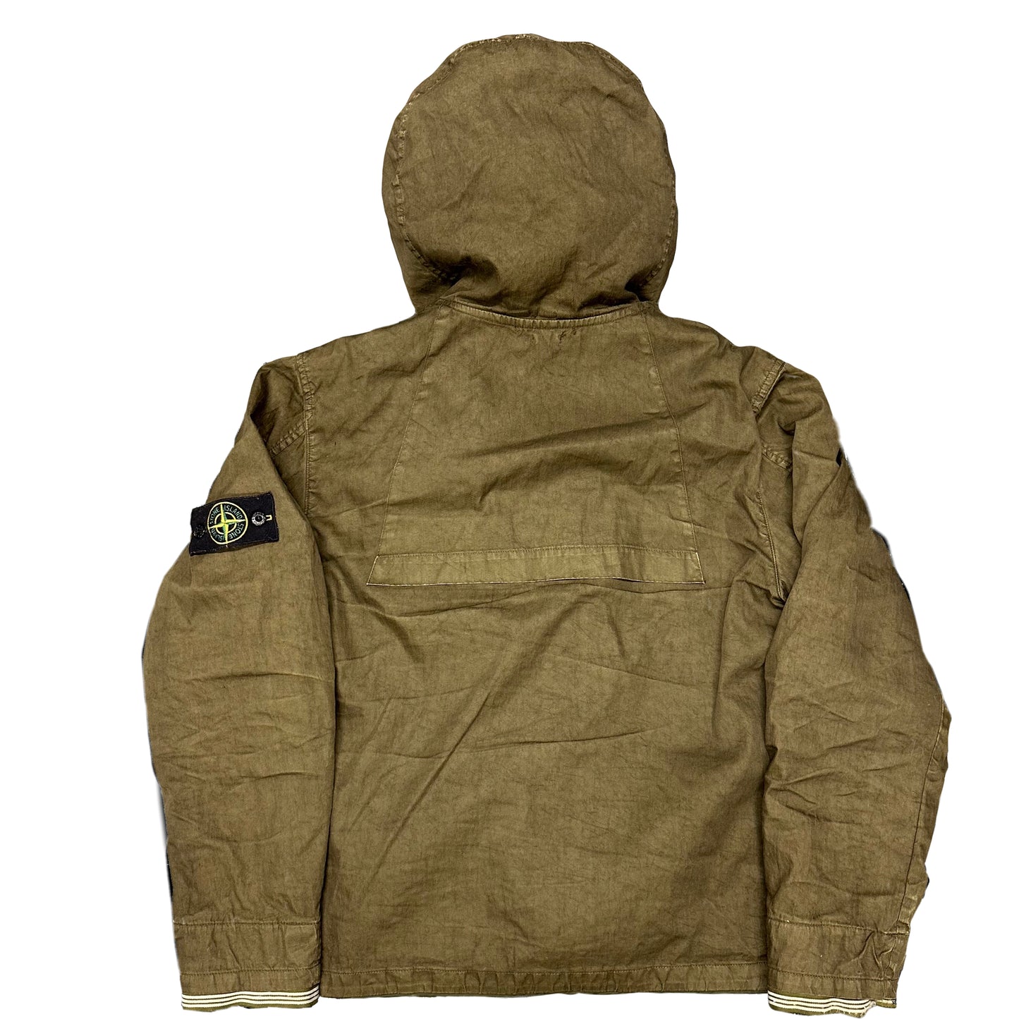 ARCHIVE A/W 2005 Stone Island Khaki Jacket With Green Liner ( L ) - 1036 Emporium