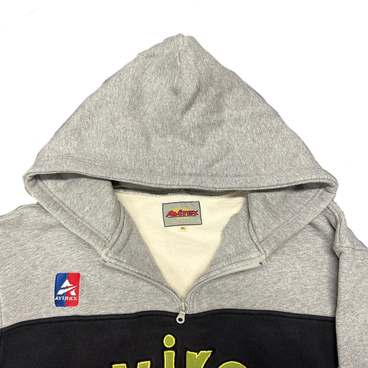 Avirex Quarterzip Spellout Hoodie ( XL ) - 1036 Emporium