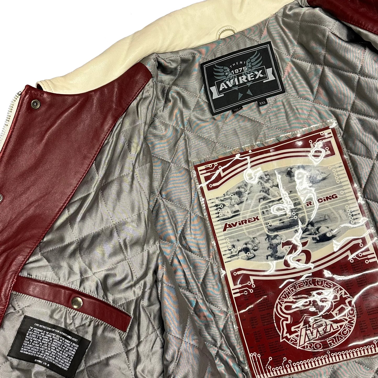 ARCHIVE Avirex Racing Leather Jacket ( XXL ) - 1036 Emporium