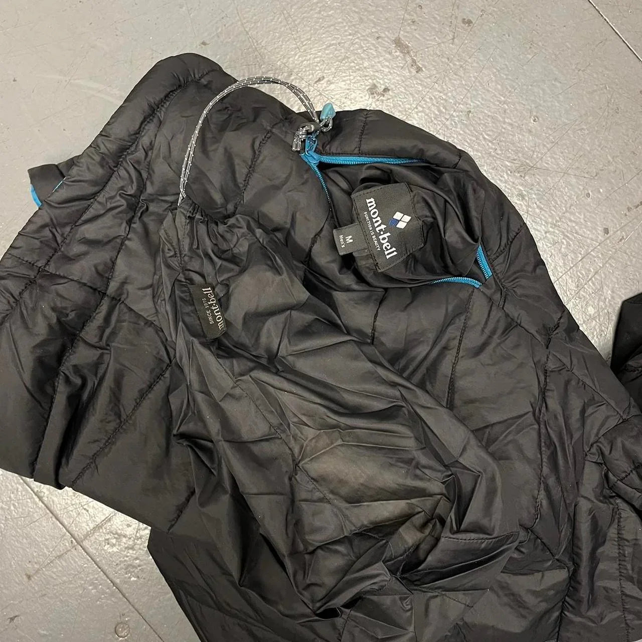 Montbell Reversible Puffer Jacket In Black & Blue ( M ) - 1036 Emporium