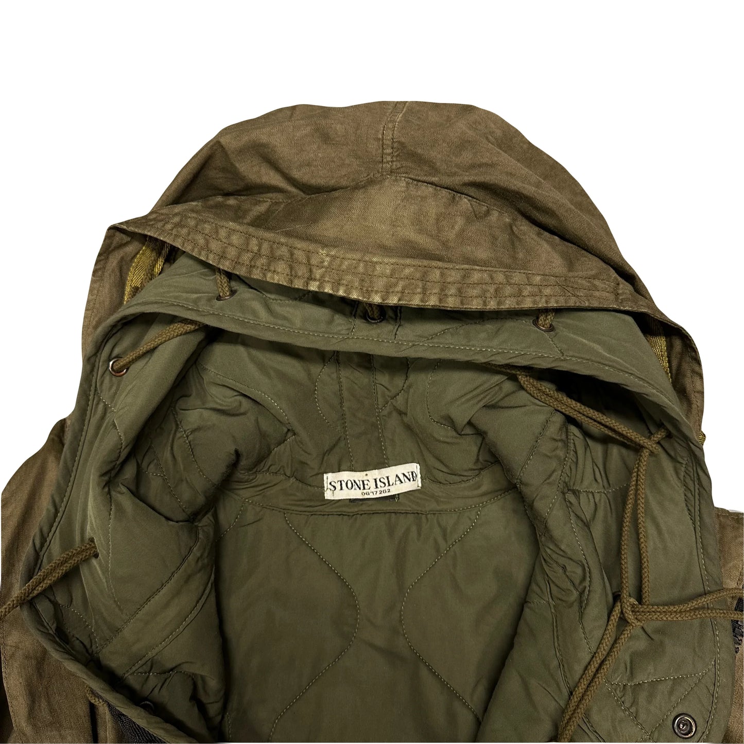 ARCHIVE A/W 2005 Stone Island Khaki Jacket With Green Liner ( L ) - 1036 Emporium