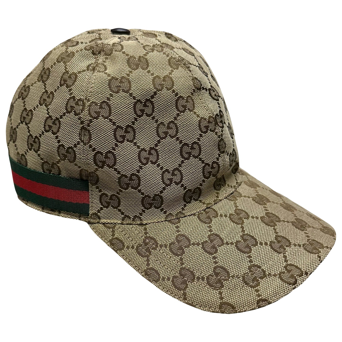 Gucci Monogram Cap In Tan ( L )
