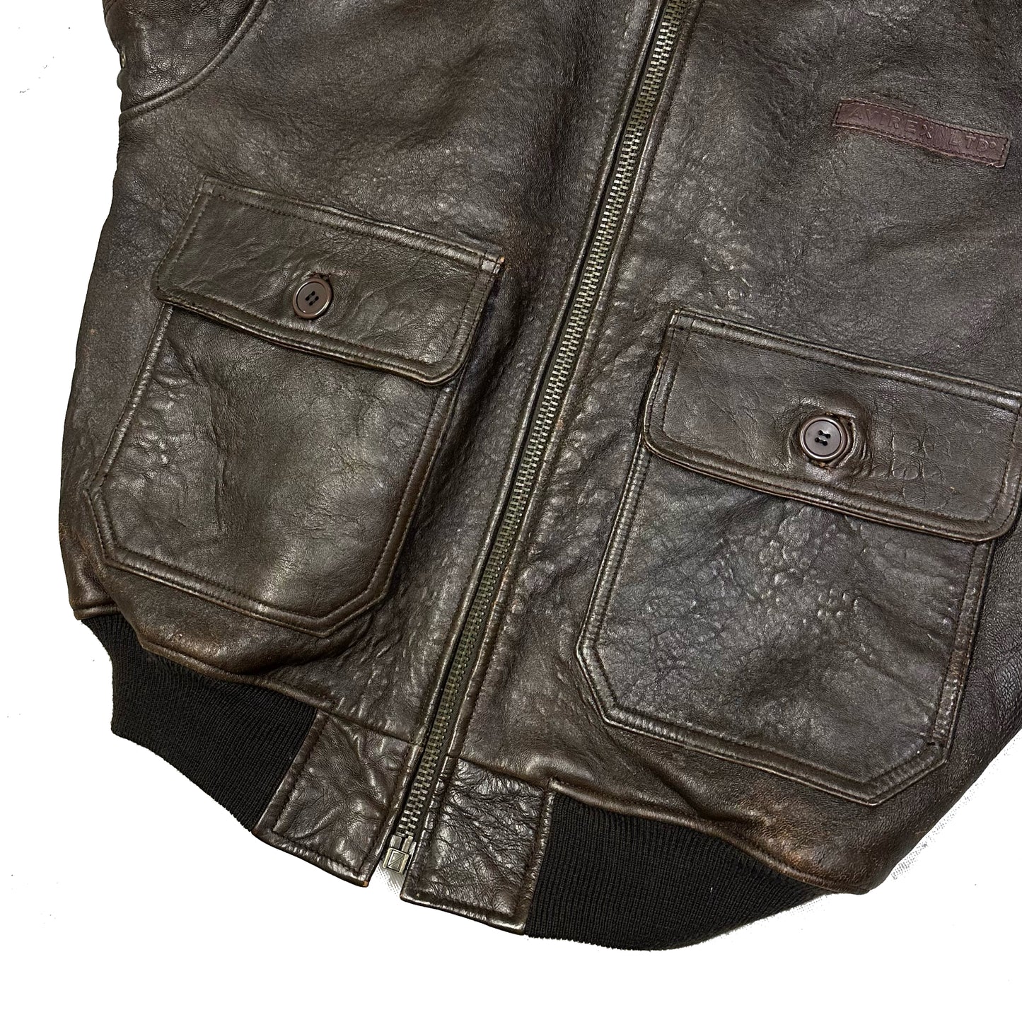 Avirex G-1 Leather Jacket In Brown ( M )