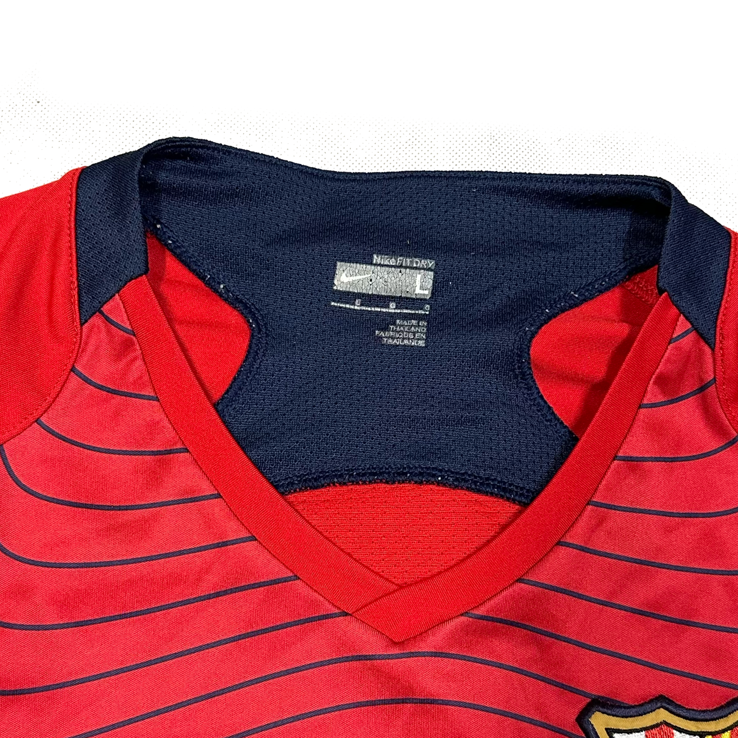 Nike Barcelona 2007/08 Training Shirt In Red ( L )