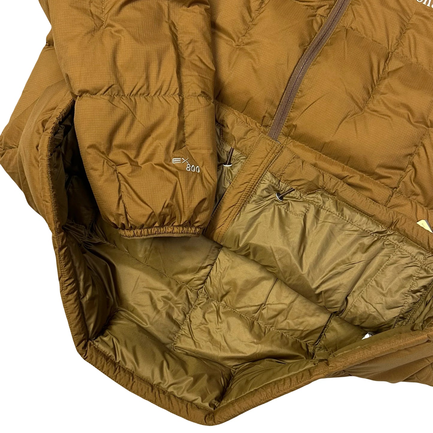 Montbell Puffer Jacket In Brown - Neige Down Parka ( L )