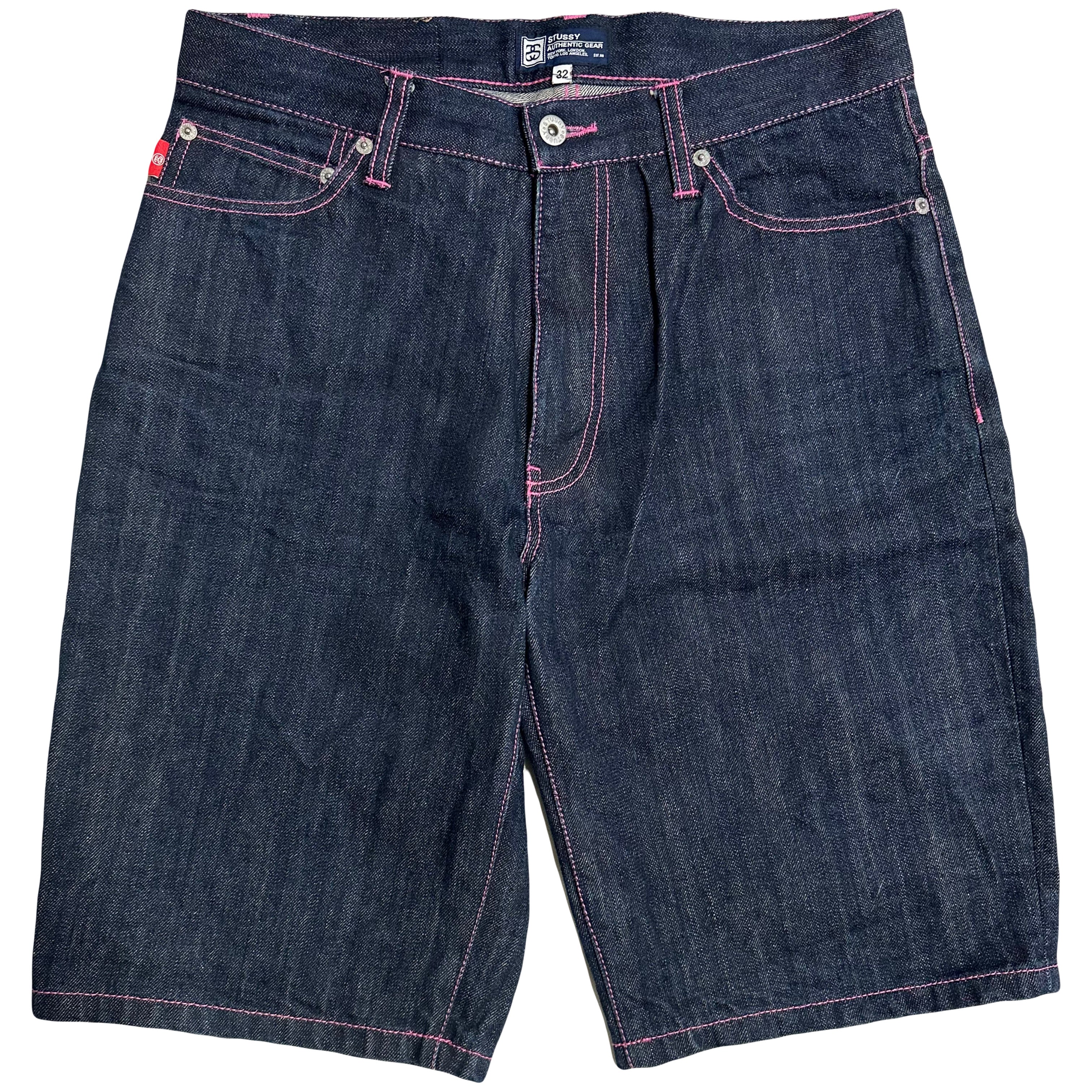 Stüssy Spellout Jorts With Pink Print ( W32 )