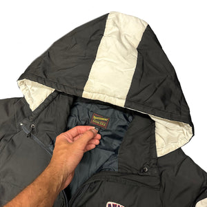 Avirex Spellout Down Puffer Jacket In Black ( XL )