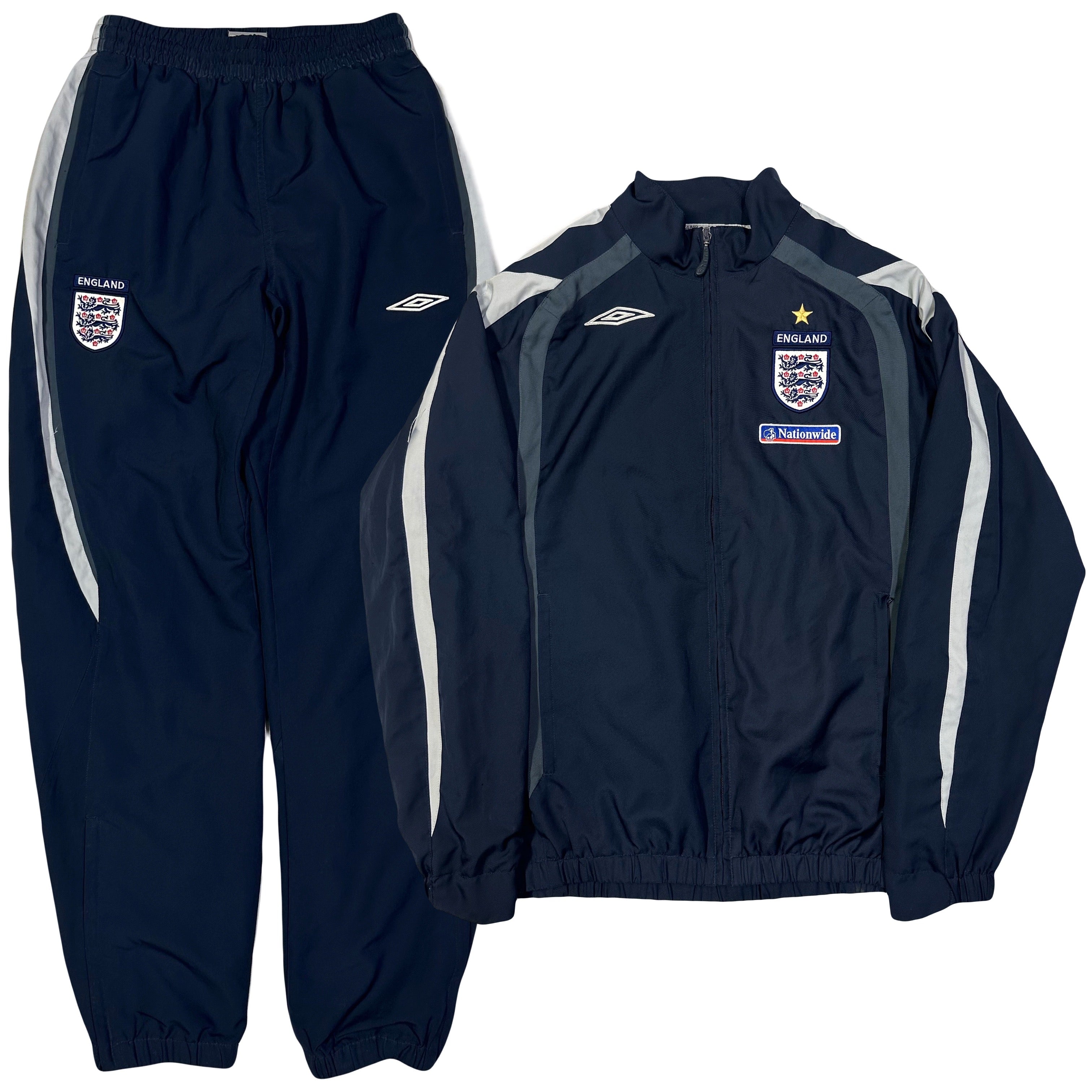 Umbro England 2007/09 Tracksuit In Navy ( M )