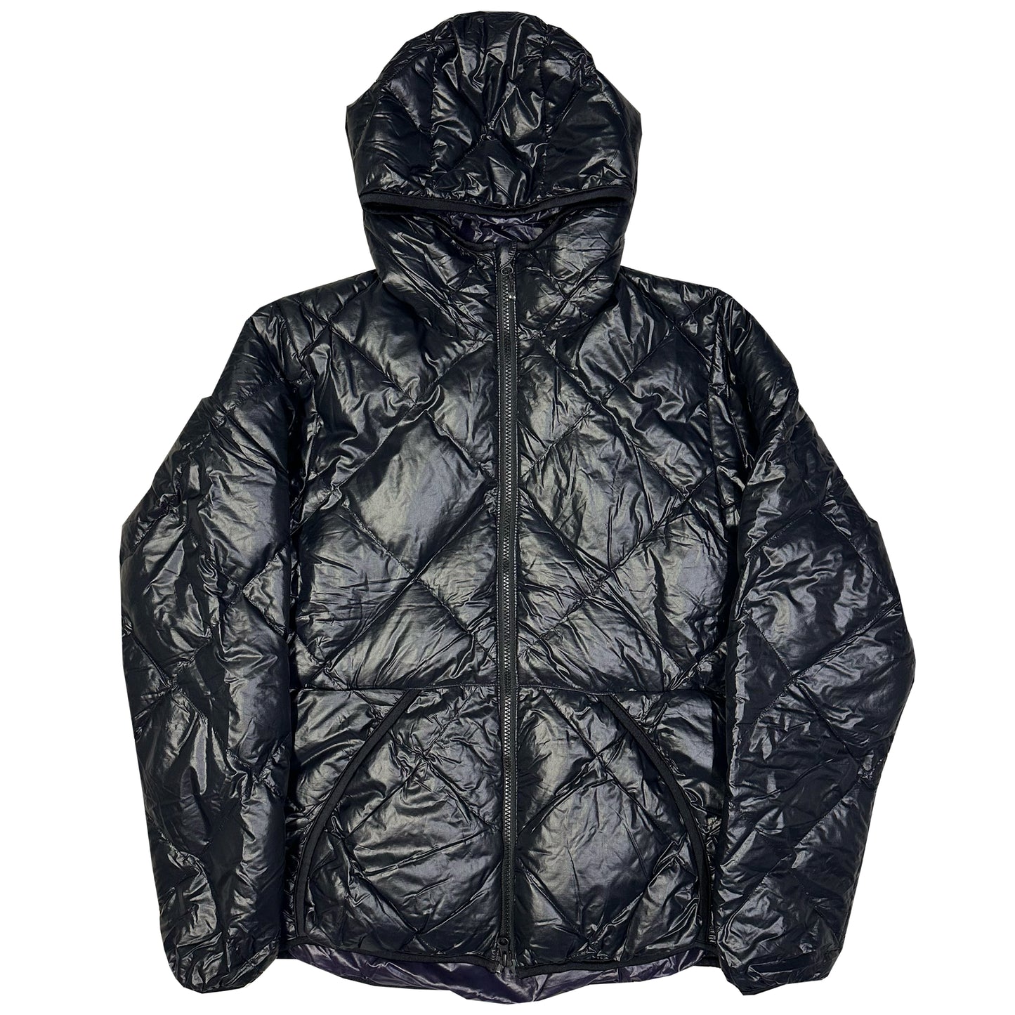 Camp 7 Diamond Stitch Puffer Jacket In Black ( L )