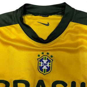 Nike Brazil 2002 Training Shirt In Yellow ( M )