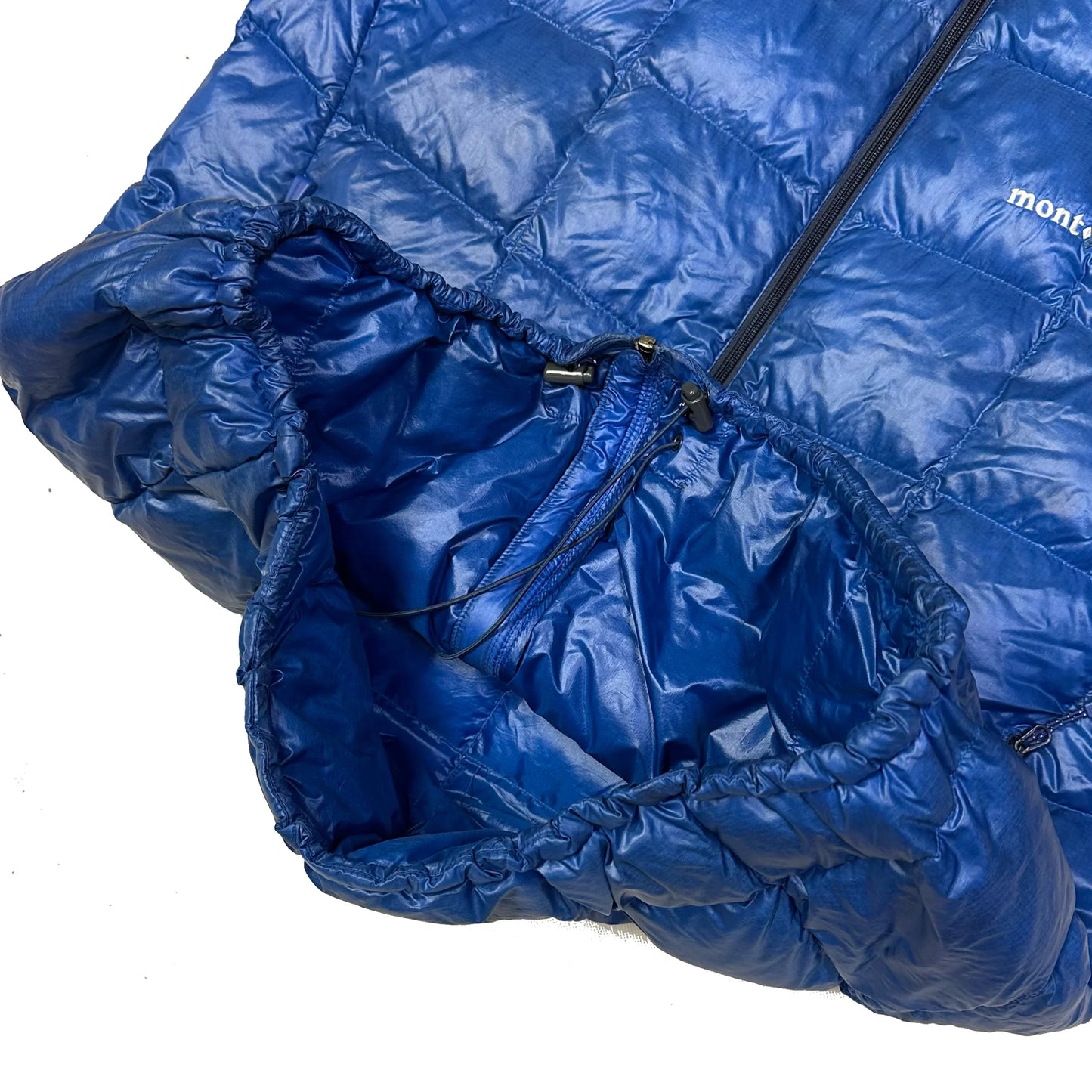 Montbell Superior Down Parka Puffer Jacket In Navy & Blue ( XL )