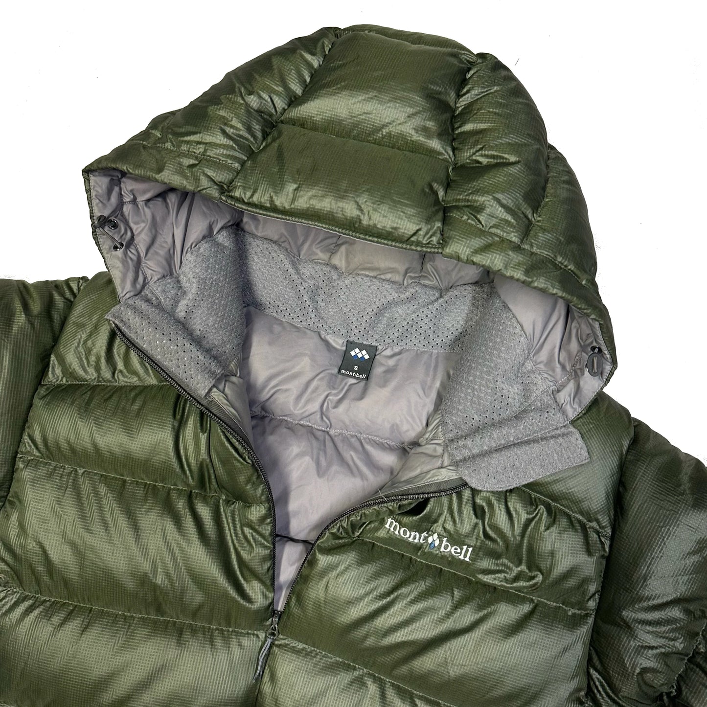 Montbell Light Alpine Puffer Jacket In Olive Green ( S )