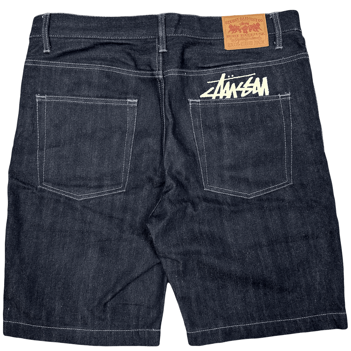 Stüssy Jorts With White Print ( W34 ) - 1036 Emporium