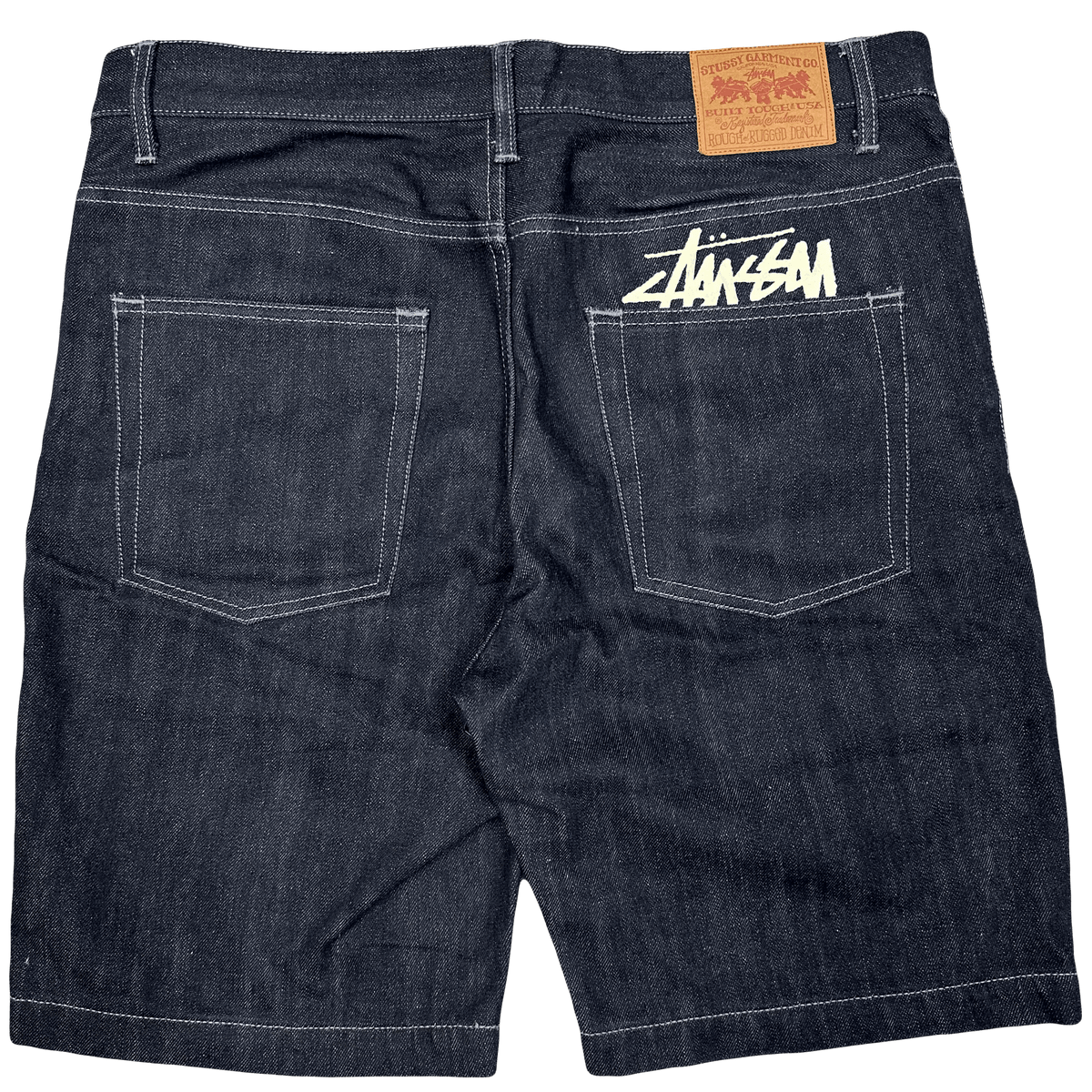 Stüssy Jorts With White Print ( W34 ) - 1036 Emporium