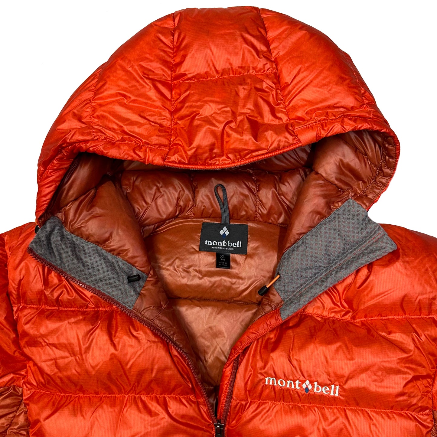 Montbell Puffer Jacket In Orange & Red ( L )