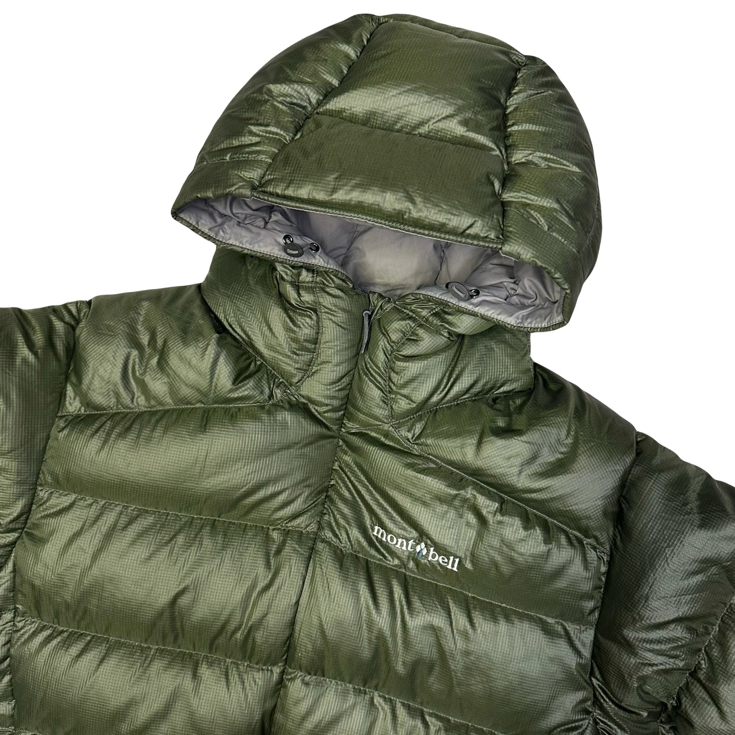 Montbell Light Alpine Puffer Jacket In Olive Green ( S )