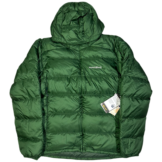 Montbell Light Alpine Down Puffer Jacket In Green ( XL )
