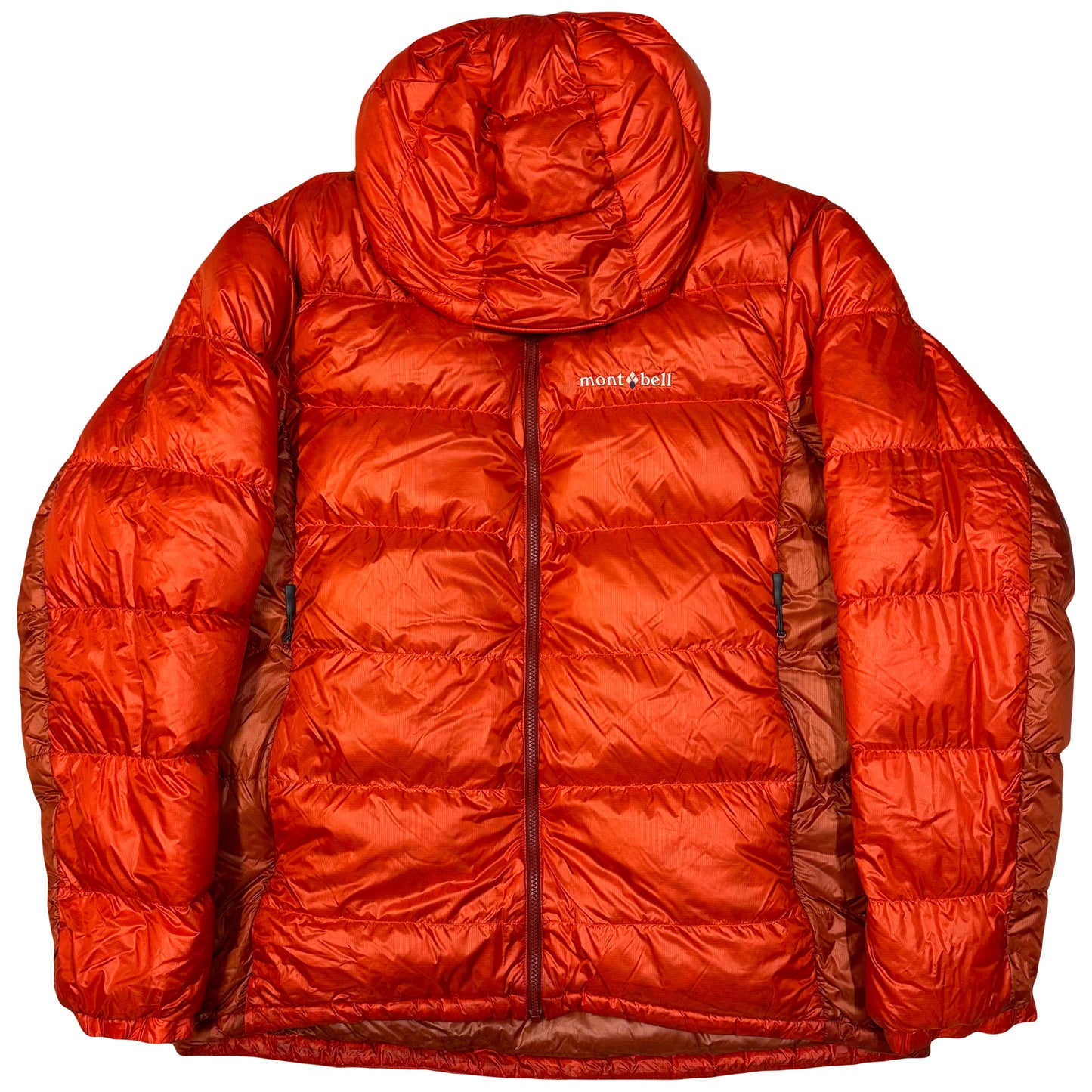Montbell Puffer Jacket In Orange & Red ( L )