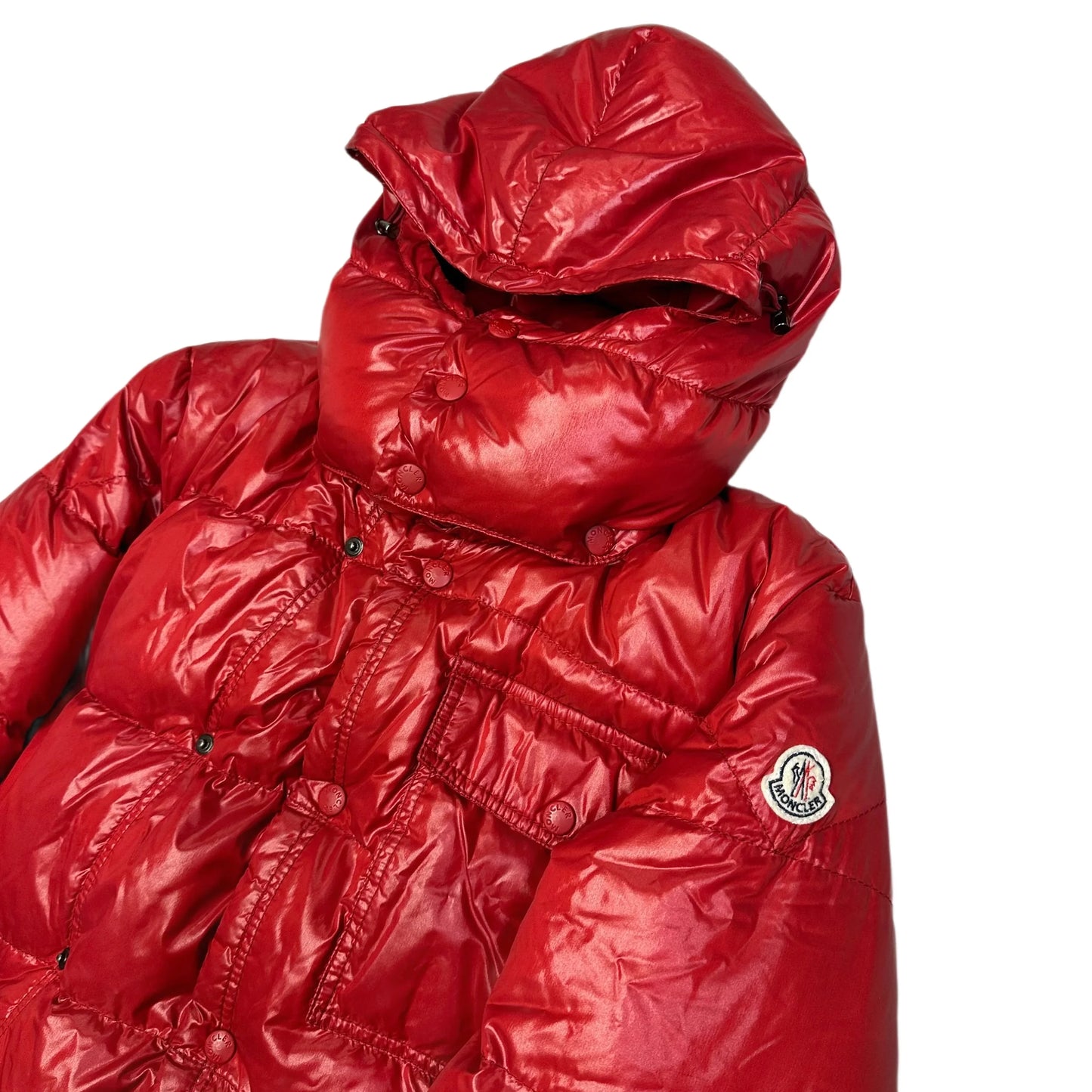 Moncler Puffer Jacket In Red ( S )