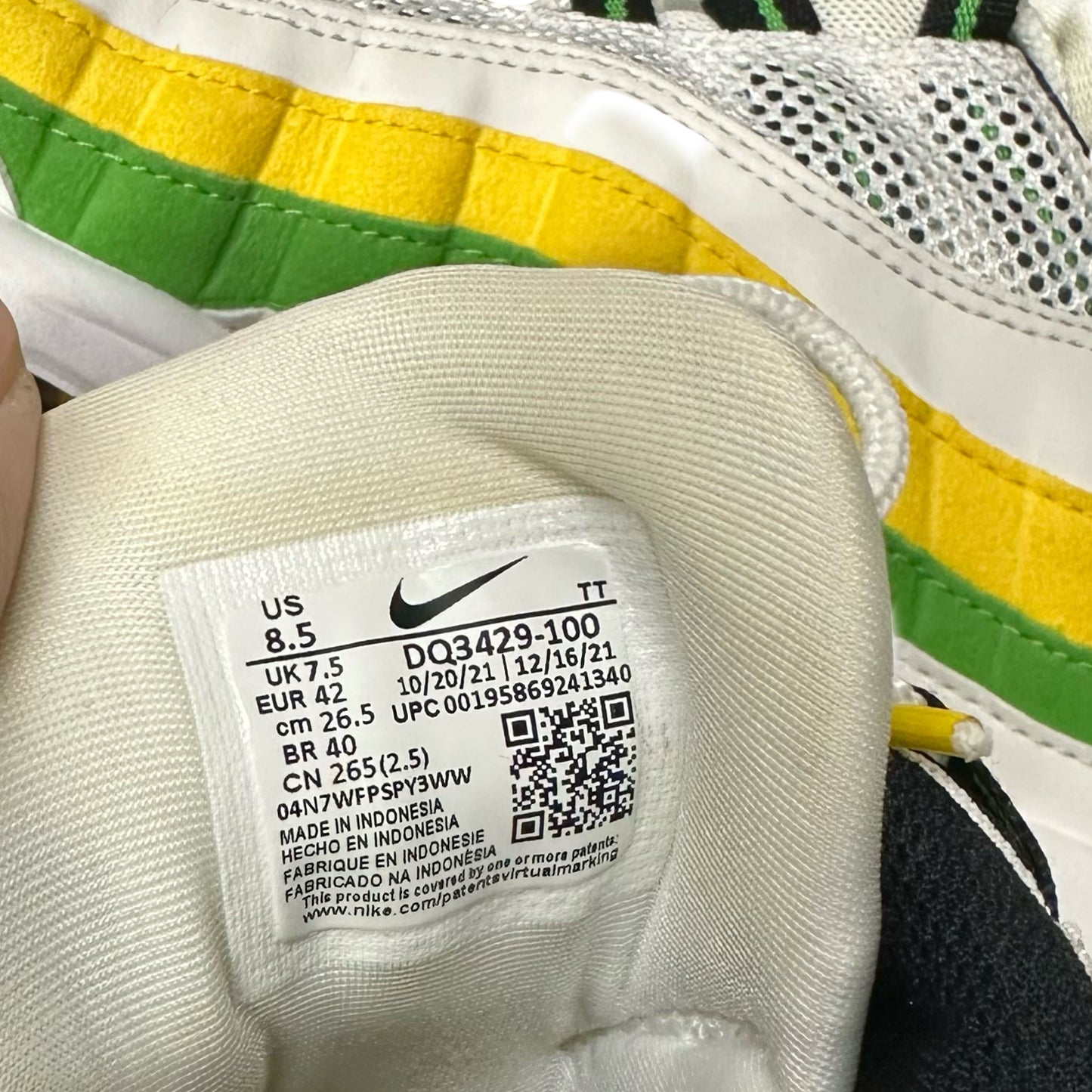 Nike Air max 95 Lemon & Lime / Brazil ( 7.5UK / 8.5US )
