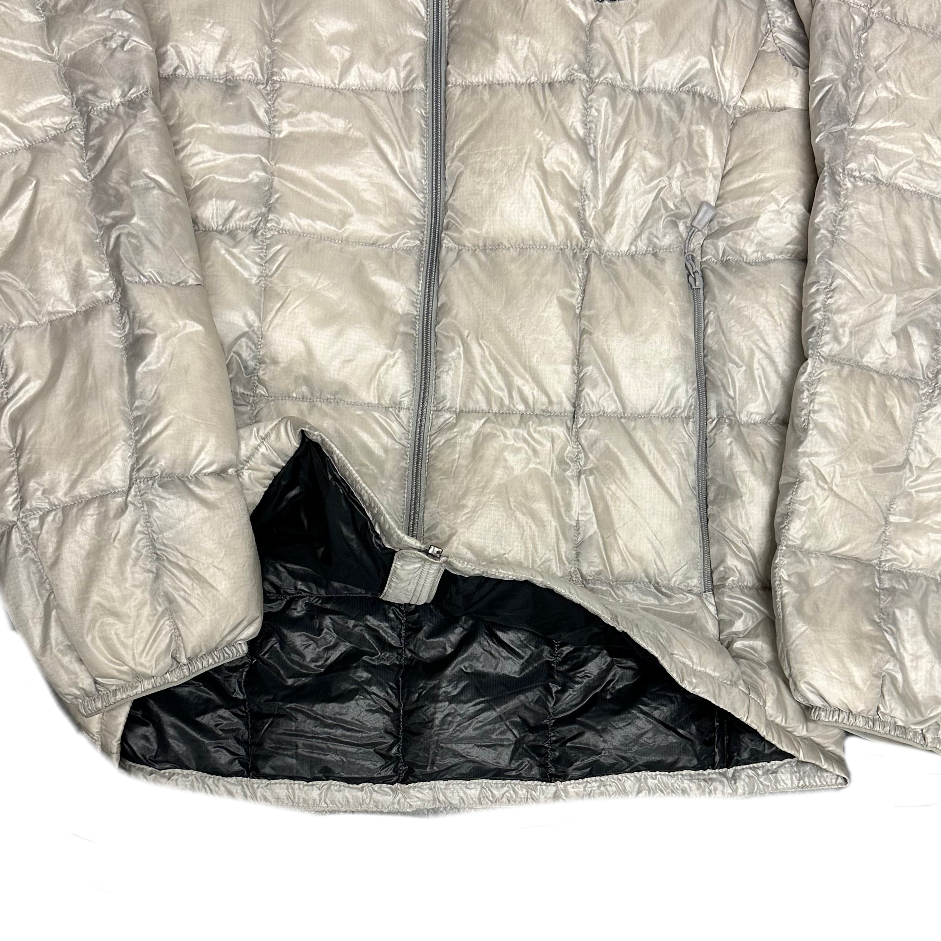 Montbell Square Stitch Down Puffer Jacket In Silver / Grey ( M )