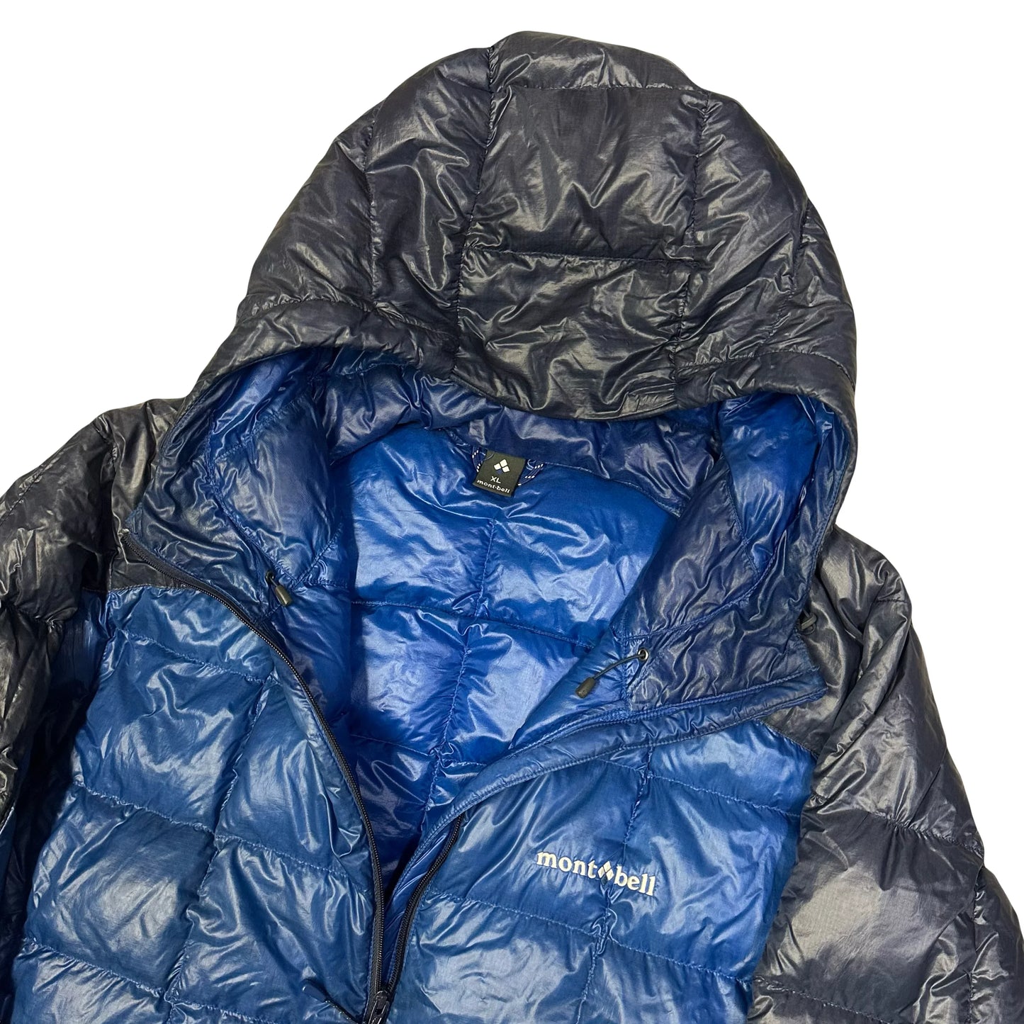 Montbell Superior Down Parka Puffer Jacket In Navy & Blue ( XL )