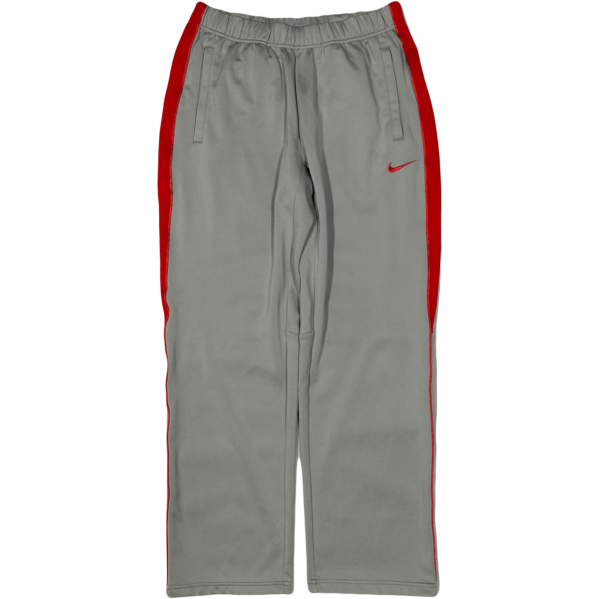 Nike 2000s Nylon Tracksuit In Grey & Red ( M / L ) - 1036 Emporium