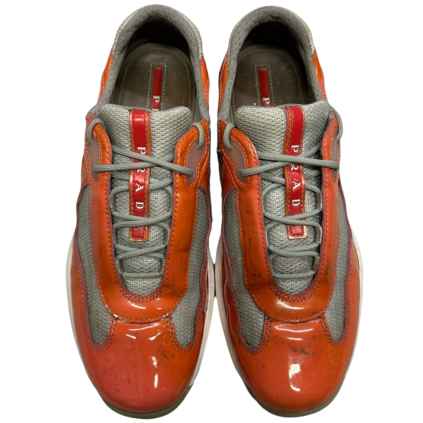 Prada America’s Cup Sneakers In Salmon Pink ( 6.5UK / 7.5US )