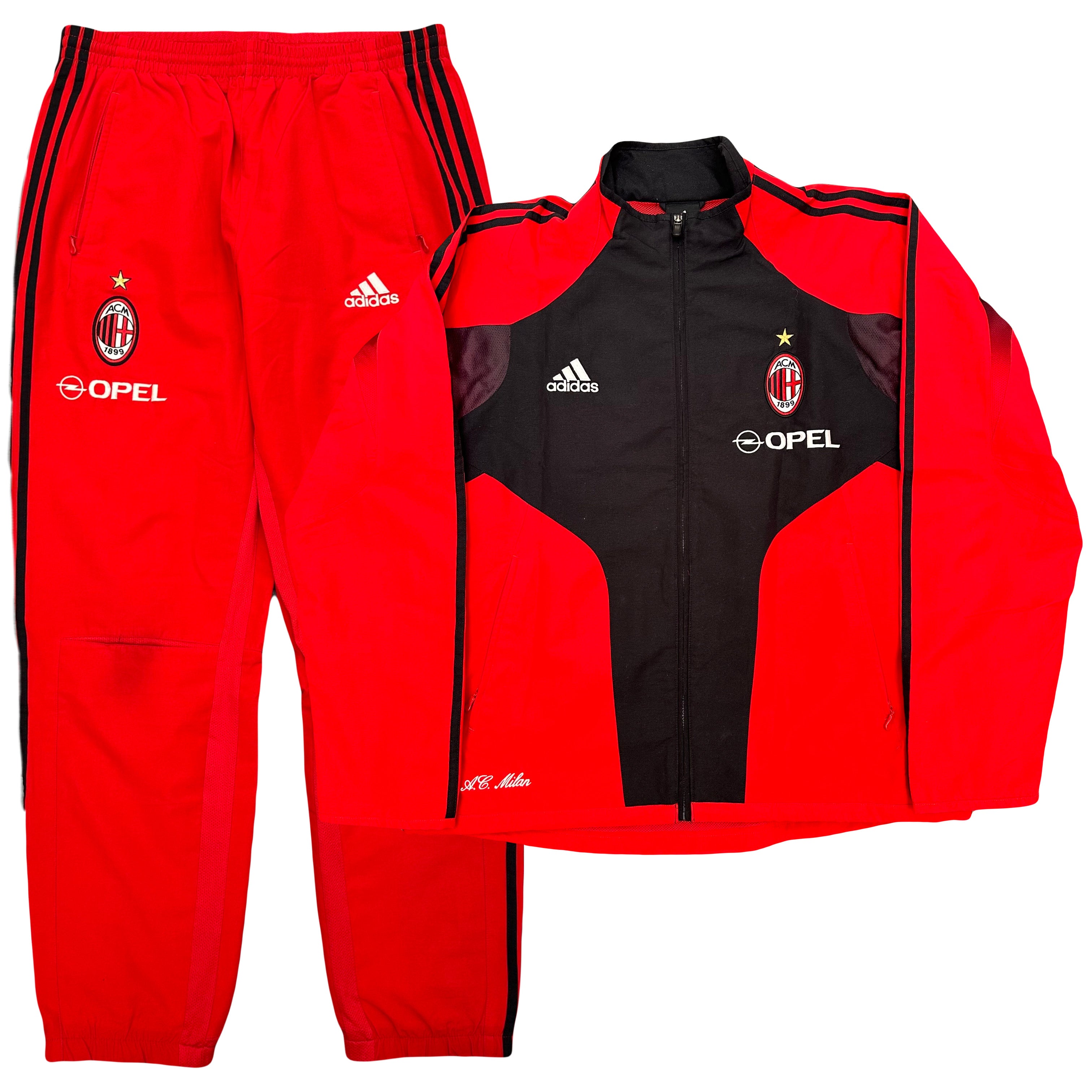 Adidas AC Milan 2004/05 Opel Tracksuit ( XL )