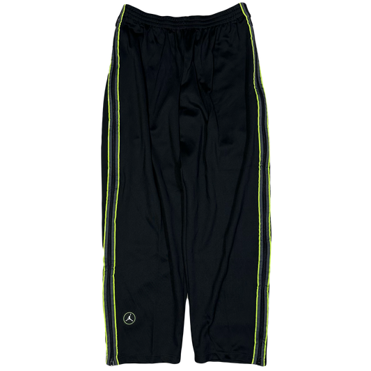 Jordan Full Zip Bottoms In Black & Green ( XL )