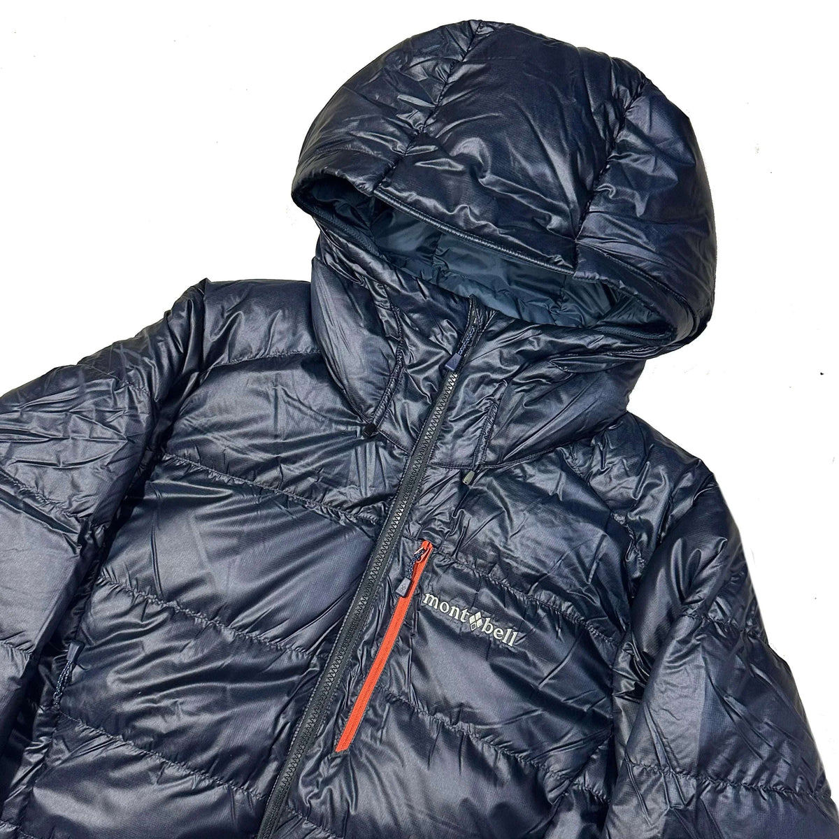 Montbell Alpine Down Parka Puffer Jacket In Navy Blue (M)