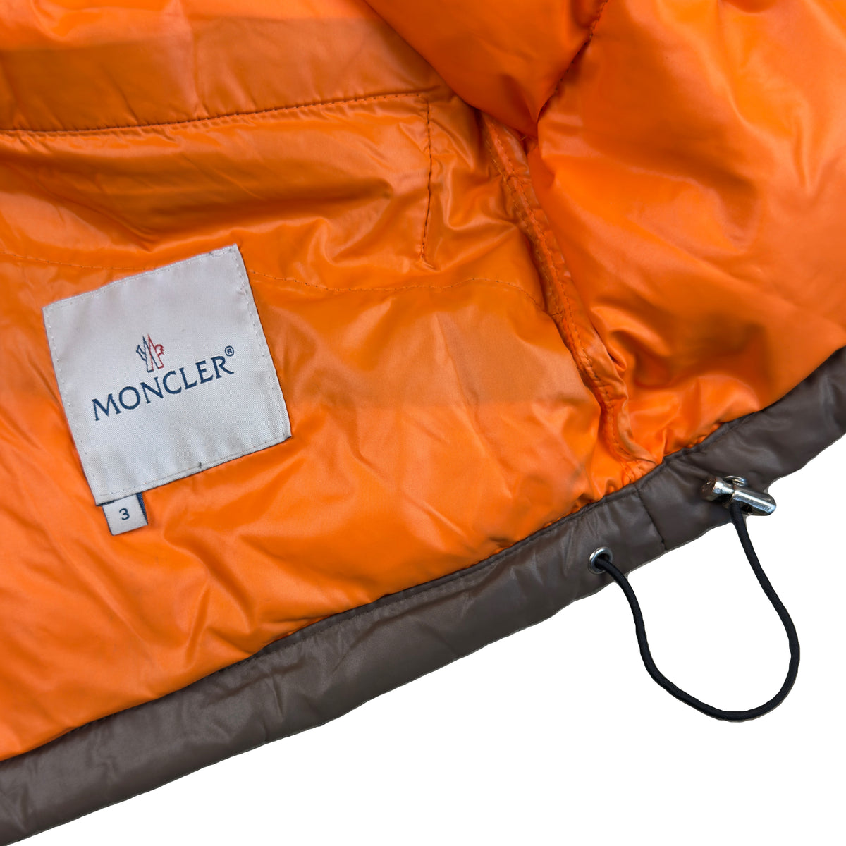 Moncler Puffer Jacket In Brown (L)
