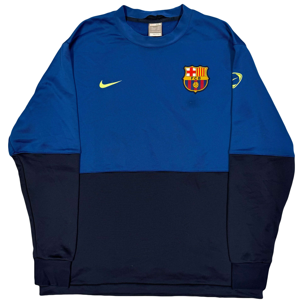 Nike Barcelona 2009/10 Sweatshirt In Navy & Blue (XL)