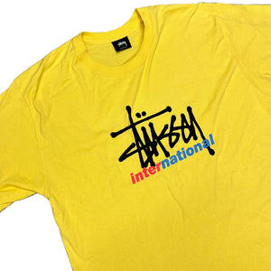 Stüssy International Spellout T-Shirt In Yellow ( L )