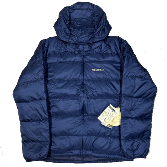 Montbell Light Alpine Down Puffer Jacket In Navy Blue (XL)