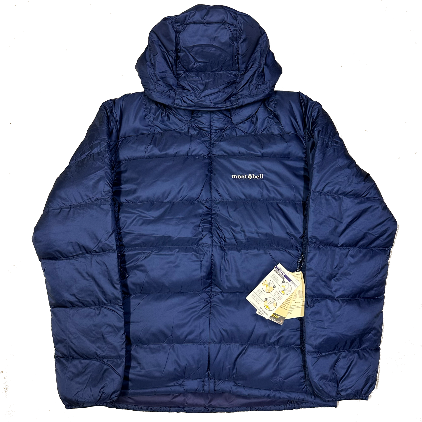 Montbell Light Alpine Puffer Jacket In Navy Blue ( XL )