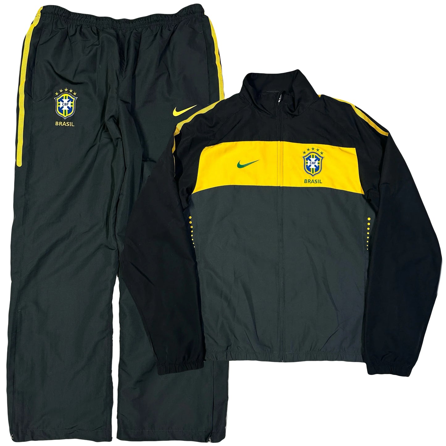 Nike Brazil 2010/11 Tracksuit In Black ( L )