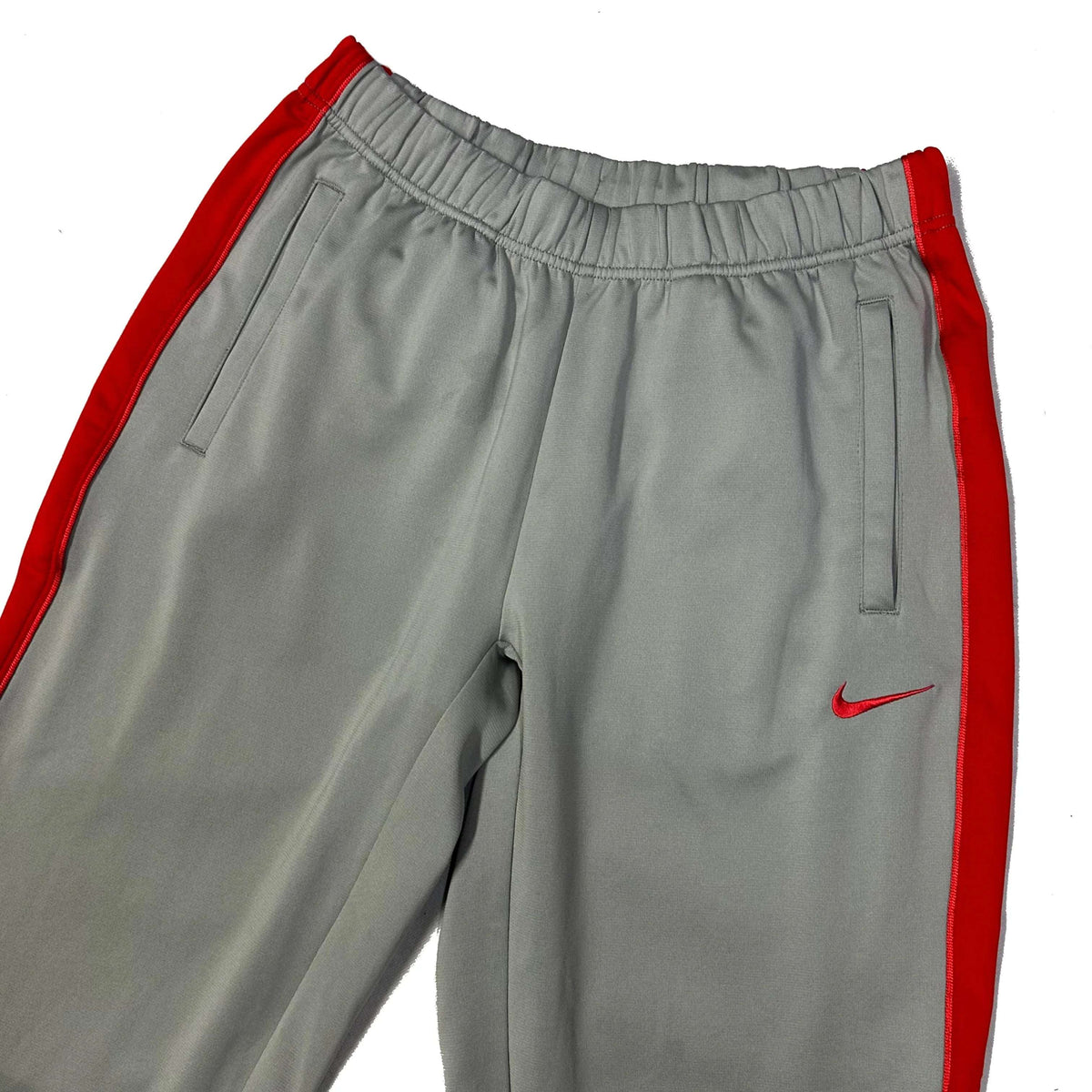 Nike 2000s Nylon Tracksuit In Grey & Red ( M / L ) - 1036 Emporium