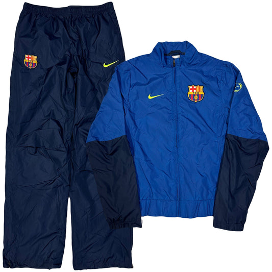 Nike Barcelona 2009/10 Tracksuit In Blue & Navy ( L ) - 1036 Emporium