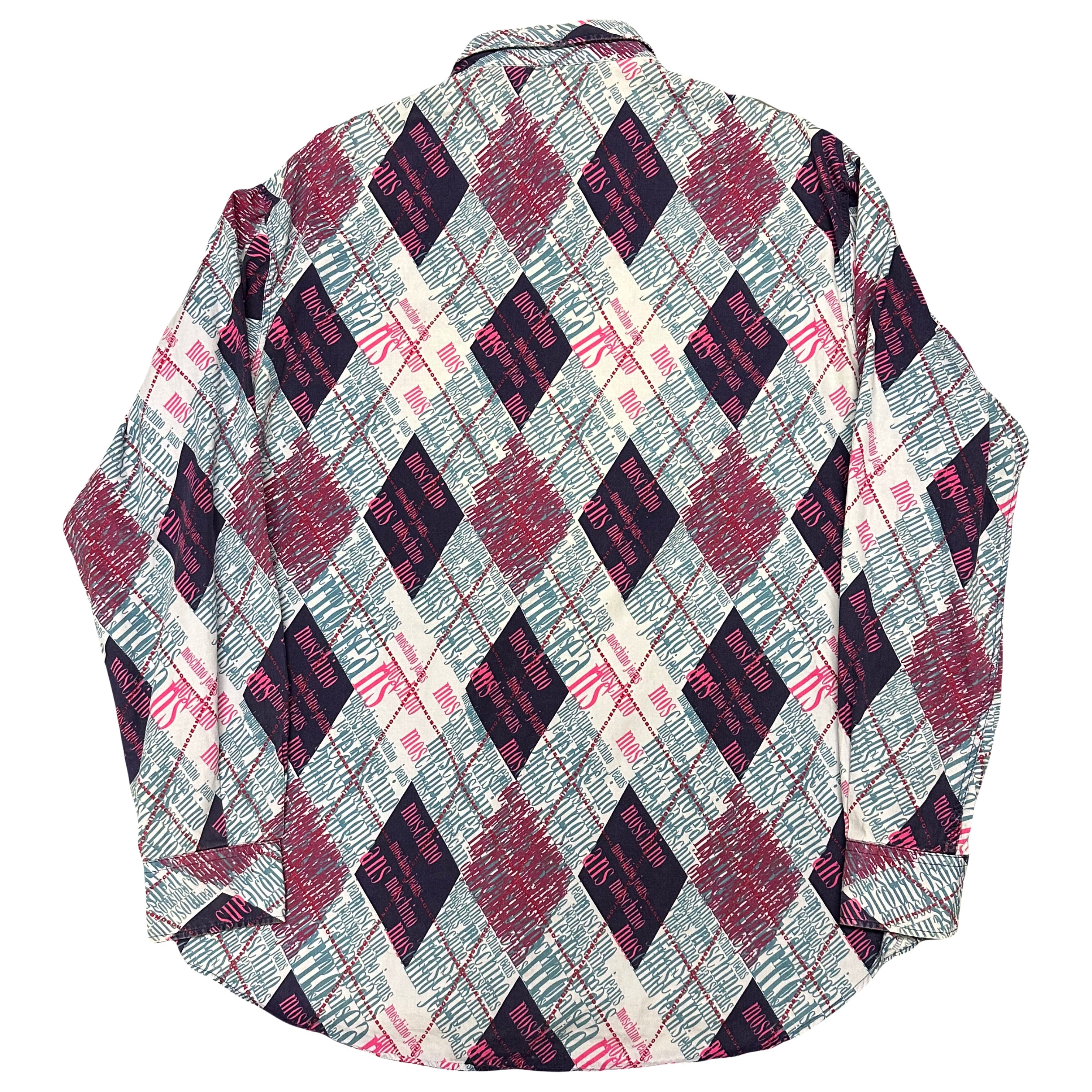 Moschino Monogram Long Sleeve Shirt ( XL )