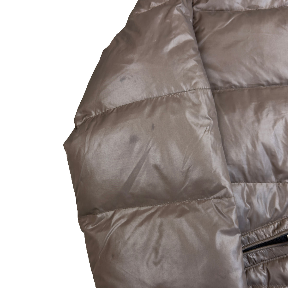 Moncler Puffer Jacket In Brown (L)