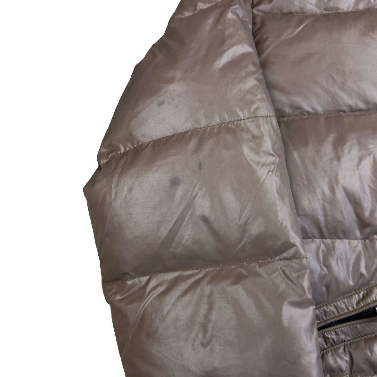 Moncler Puffer Jacket In Brown (L)
