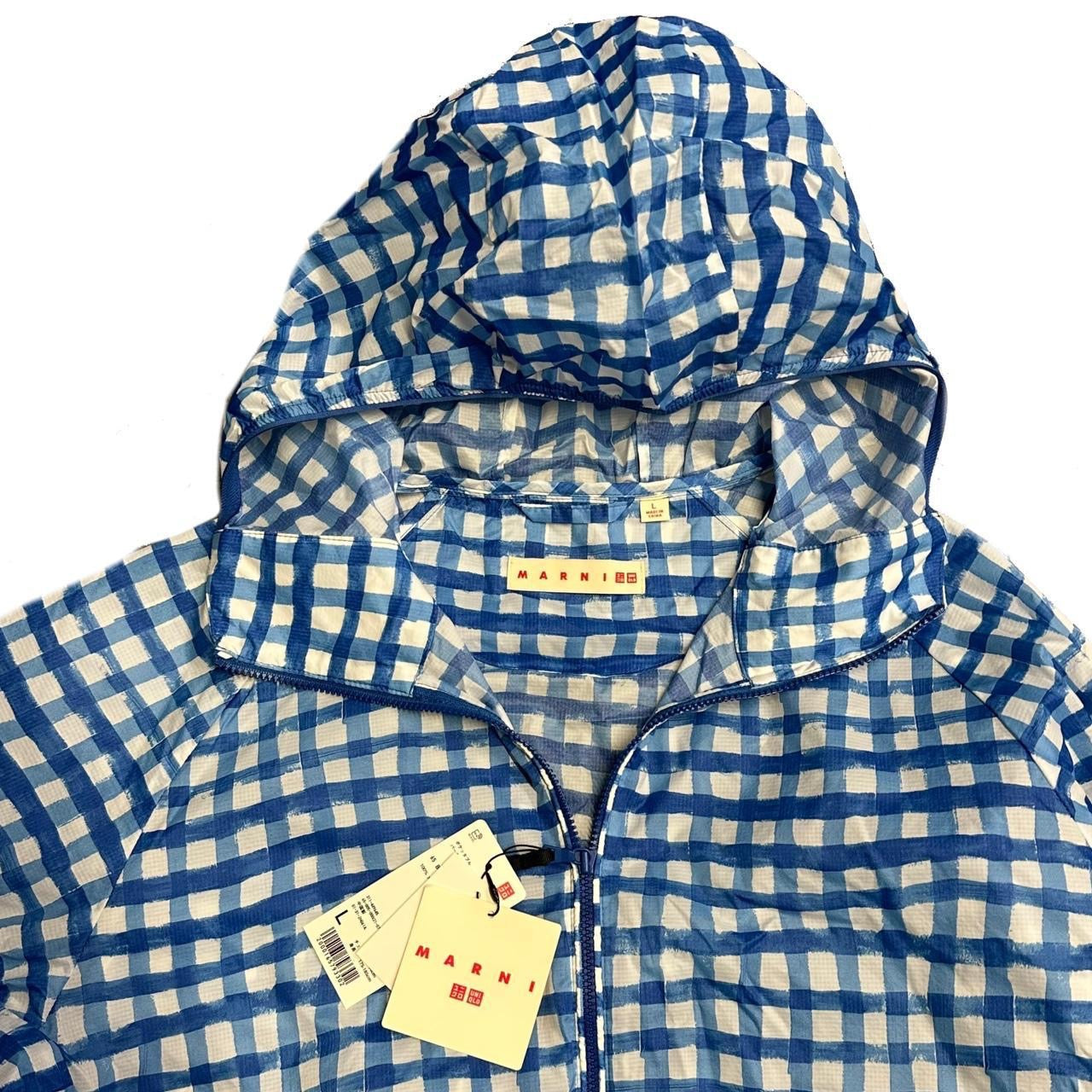 Uniqlo X Marni Check Jacket In Blue ( L )