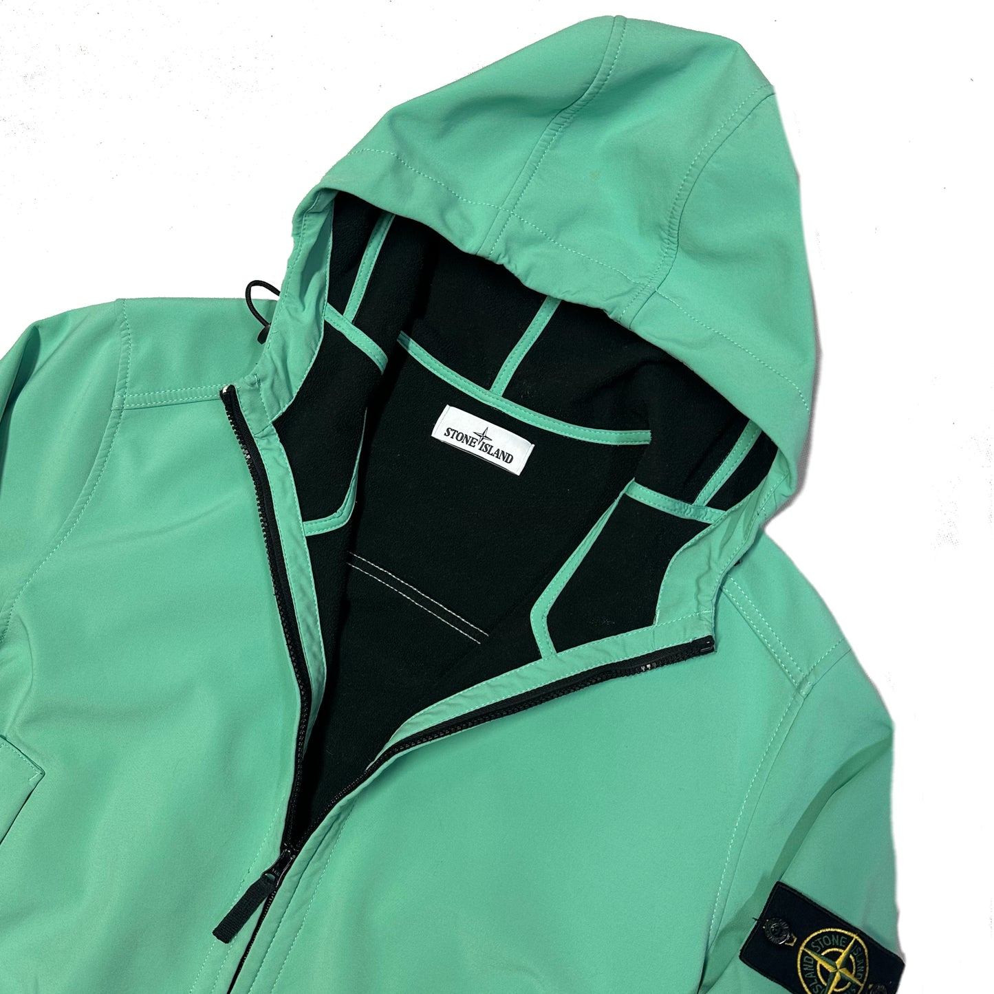 Stone Island Soft Shell Jacket In Green ( 3XL )