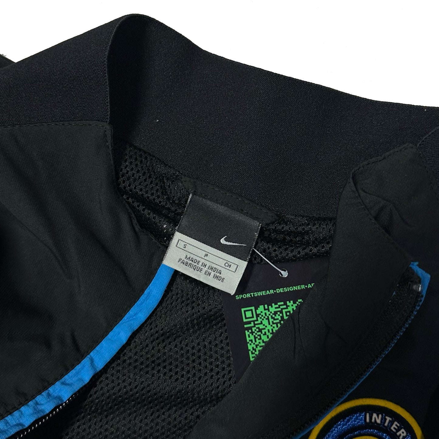 Nike Total 90 Inter Milan 2005/06 Tracksuit Top In Black & Blue ( S )